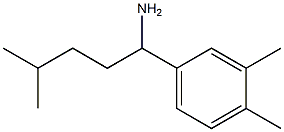 1-(3,4-dimethylphenyl)-4-methylpentan-1-amine Structure