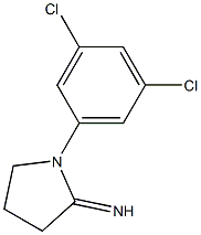 1-(3,5-dichlorophenyl)pyrrolidin-2-imine,,结构式