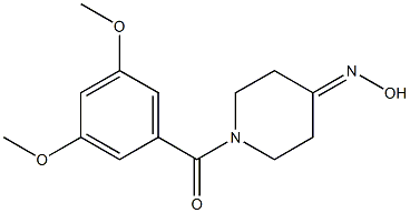 1-(3,5-dimethoxybenzoyl)piperidin-4-one oxime Structure