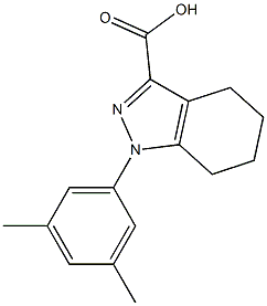 1-(3,5-dimethylphenyl)-4,5,6,7-tetrahydro-1H-indazole-3-carboxylic acid Structure