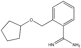 2-[(cyclopentyloxy)methyl]benzenecarboximidamide Structure