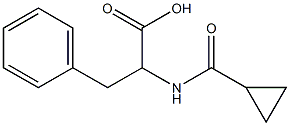 2-[(cyclopropylcarbonyl)amino]-3-phenylpropanoic acid Structure