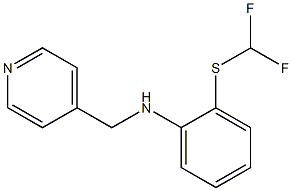 2-[(difluoromethyl)sulfanyl]-N-(pyridin-4-ylmethyl)aniline