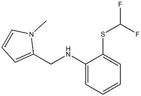 2-[(difluoromethyl)sulfanyl]-N-[(1-methyl-1H-pyrrol-2-yl)methyl]aniline 结构式