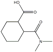 2-[(dimethylamino)carbonyl]cyclohexanecarboxylic acid Struktur