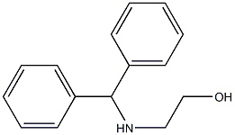 2-[(diphenylmethyl)amino]ethan-1-ol,,结构式