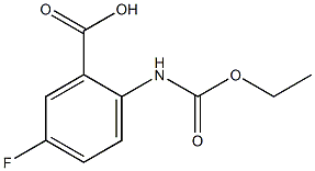 2-[(ethoxycarbonyl)amino]-5-fluorobenzoic acid Structure