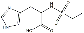 2-[(ethylsulfonyl)amino]-3-(1H-imidazol-4-yl)propanoic acid 结构式