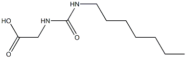 2-[(heptylcarbamoyl)amino]acetic acid 结构式