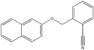 2-[(naphthalen-2-yloxy)methyl]benzonitrile Structure
