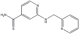 2-[(pyridin-2-ylmethyl)amino]pyridine-4-carbothioamide 结构式