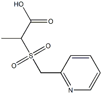 2-[(pyridin-2-ylmethyl)sulfonyl]propanoic acid,,结构式