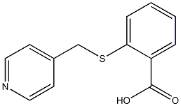 2-[(pyridin-4-ylmethyl)thio]benzoic acid 结构式