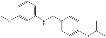 3-(methylsulfanyl)-N-{1-[4-(propan-2-yloxy)phenyl]ethyl}aniline Structure