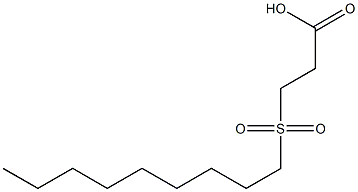 3-(nonane-1-sulfonyl)propanoic acid,,结构式