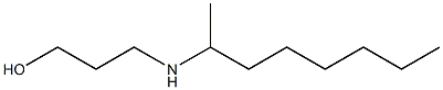 3-(octan-2-ylamino)propan-1-ol,,结构式