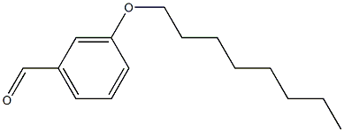 3-(octyloxy)benzaldehyde,,结构式