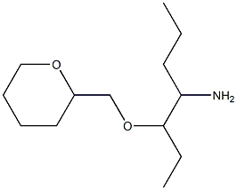 3-(oxan-2-ylmethoxy)heptan-4-amine Struktur