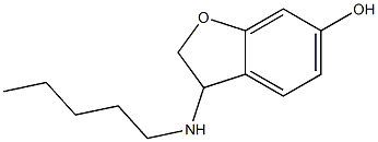3-(pentylamino)-2,3-dihydro-1-benzofuran-6-ol 化学構造式