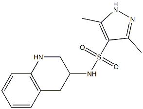  3,5-dimethyl-N-(1,2,3,4-tetrahydroquinolin-3-yl)-1H-pyrazole-4-sulfonamide