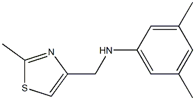 3,5-dimethyl-N-[(2-methyl-1,3-thiazol-4-yl)methyl]aniline,,结构式