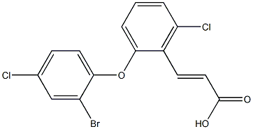  3-[2-(2-bromo-4-chlorophenoxy)-6-chlorophenyl]prop-2-enoic acid