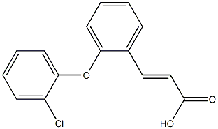 3-[2-(2-chlorophenoxy)phenyl]prop-2-enoic acid Structure