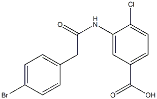  3-[2-(4-bromophenyl)acetamido]-4-chlorobenzoic acid