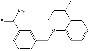 3-[2-(butan-2-yl)phenoxymethyl]benzene-1-carbothioamide Structure