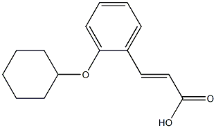 3-[2-(cyclohexyloxy)phenyl]prop-2-enoic acid Struktur