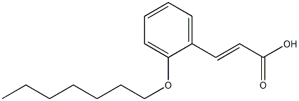 3-[2-(heptyloxy)phenyl]prop-2-enoic acid 化学構造式