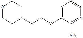 3-[2-(morpholin-4-yl)ethoxy]pyridin-2-amine 结构式