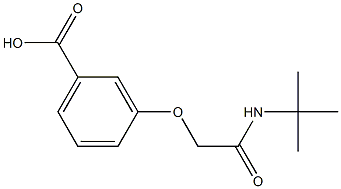 3-[2-(tert-butylamino)-2-oxoethoxy]benzoic acid Struktur