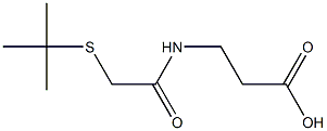 3-[2-(tert-butylsulfanyl)acetamido]propanoic acid,,结构式