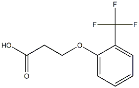 3-[2-(trifluoromethyl)phenoxy]propanoic acid 结构式