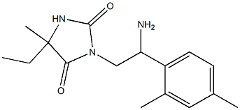 3-[2-amino-2-(2,4-dimethylphenyl)ethyl]-5-ethyl-5-methylimidazolidine-2,4-dione