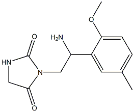 3-[2-amino-2-(2-methoxy-5-methylphenyl)ethyl]imidazolidine-2,4-dione