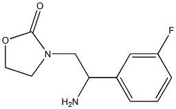 3-[2-amino-2-(3-fluorophenyl)ethyl]-1,3-oxazolidin-2-one Structure