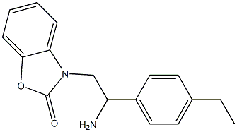 3-[2-amino-2-(4-ethylphenyl)ethyl]-2,3-dihydro-1,3-benzoxazol-2-one,,结构式