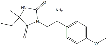 3-[2-amino-2-(4-methoxyphenyl)ethyl]-5-ethyl-5-methylimidazolidine-2,4-dione