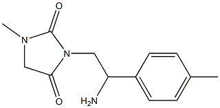 3-[2-amino-2-(4-methylphenyl)ethyl]-1-methylimidazolidine-2,4-dione