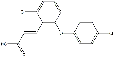  3-[2-chloro-6-(4-chlorophenoxy)phenyl]prop-2-enoic acid