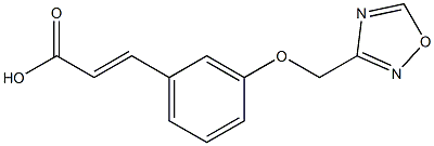 3-[3-(1,2,4-oxadiazol-3-ylmethoxy)phenyl]prop-2-enoic acid Structure