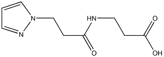 3-[3-(1H-pyrazol-1-yl)propanamido]propanoic acid Structure