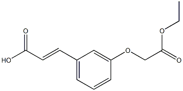 3-[3-(2-ethoxy-2-oxoethoxy)phenyl]prop-2-enoic acid 结构式