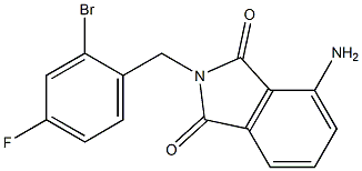 4-amino-2-[(2-bromo-4-fluorophenyl)methyl]-2,3-dihydro-1H-isoindole-1,3-dione Structure