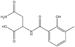 4-amino-2-[(2-hydroxy-3-methylbenzoyl)amino]-4-oxobutanoic acid