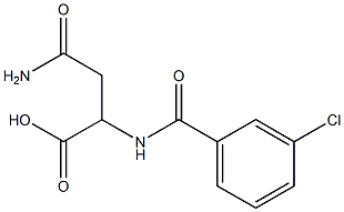 4-amino-2-[(3-chlorobenzoyl)amino]-4-oxobutanoic acid