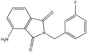 4-amino-2-[(3-fluorophenyl)methyl]-2,3-dihydro-1H-isoindole-1,3-dione Structure