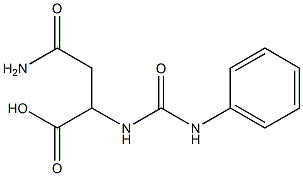 4-amino-2-[(anilinocarbonyl)amino]-4-oxobutanoic acid|